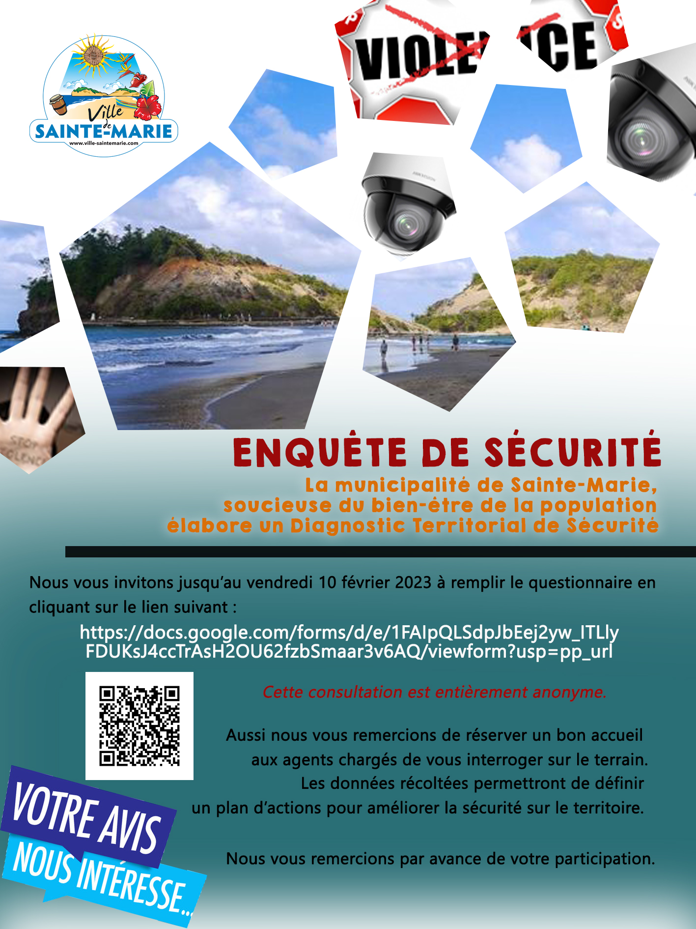 ENQUÊTE DE SÉCURITÉ Ville de Sainte Marie