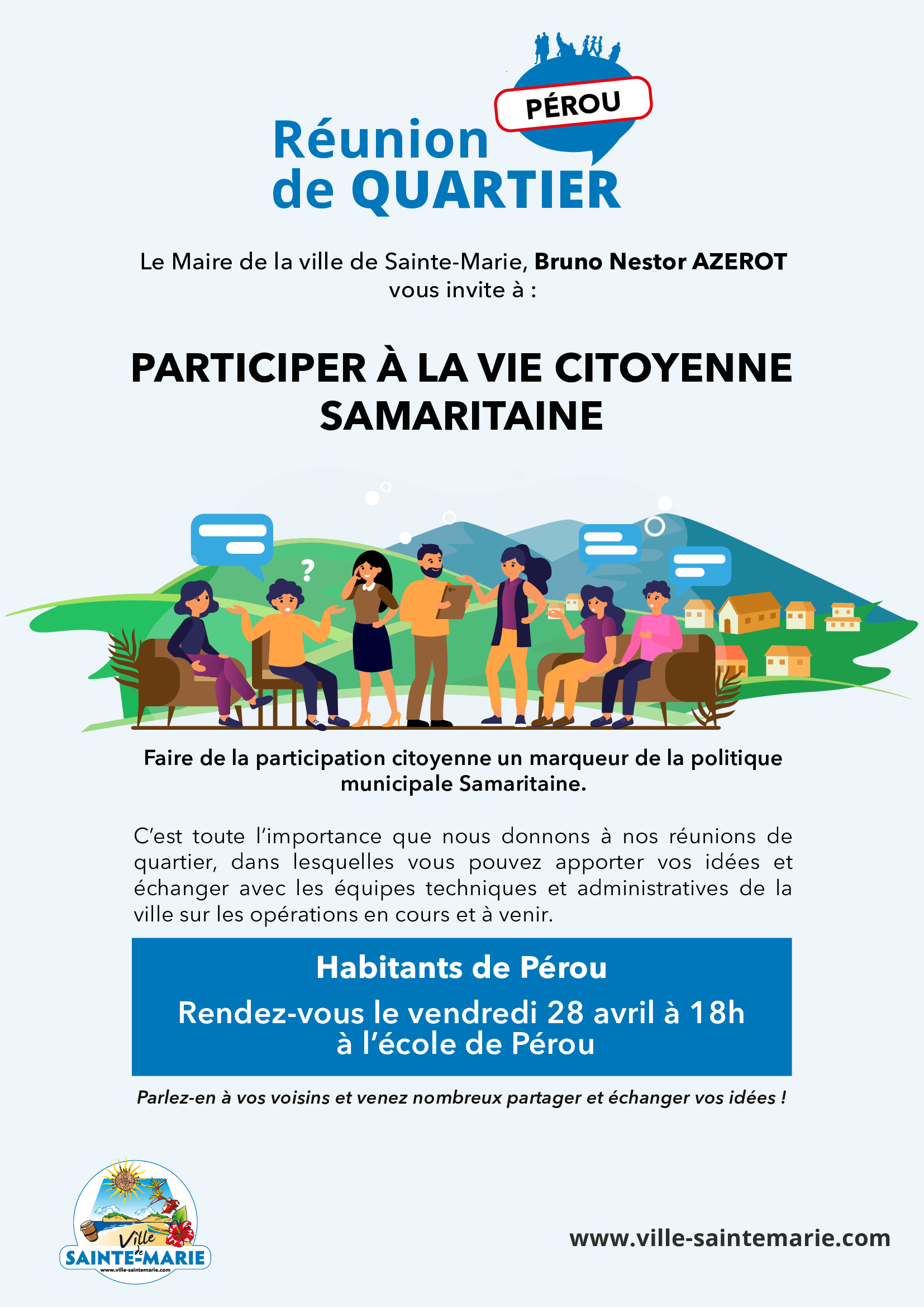 RÉUNION DE QUARTIER Ville de Sainte Marie