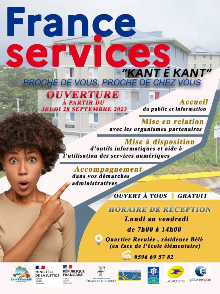 INAUGURATION DE LA FRANCE SERVICES DE LA VILLE DE SAINTEMARIE Ville