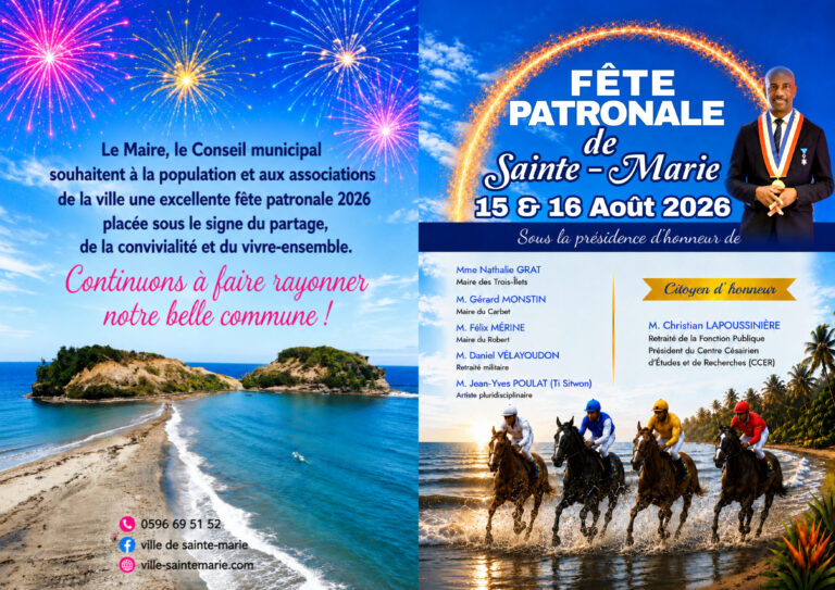 Programme de la fête patronale de Sainte-Marie 2026 – recto