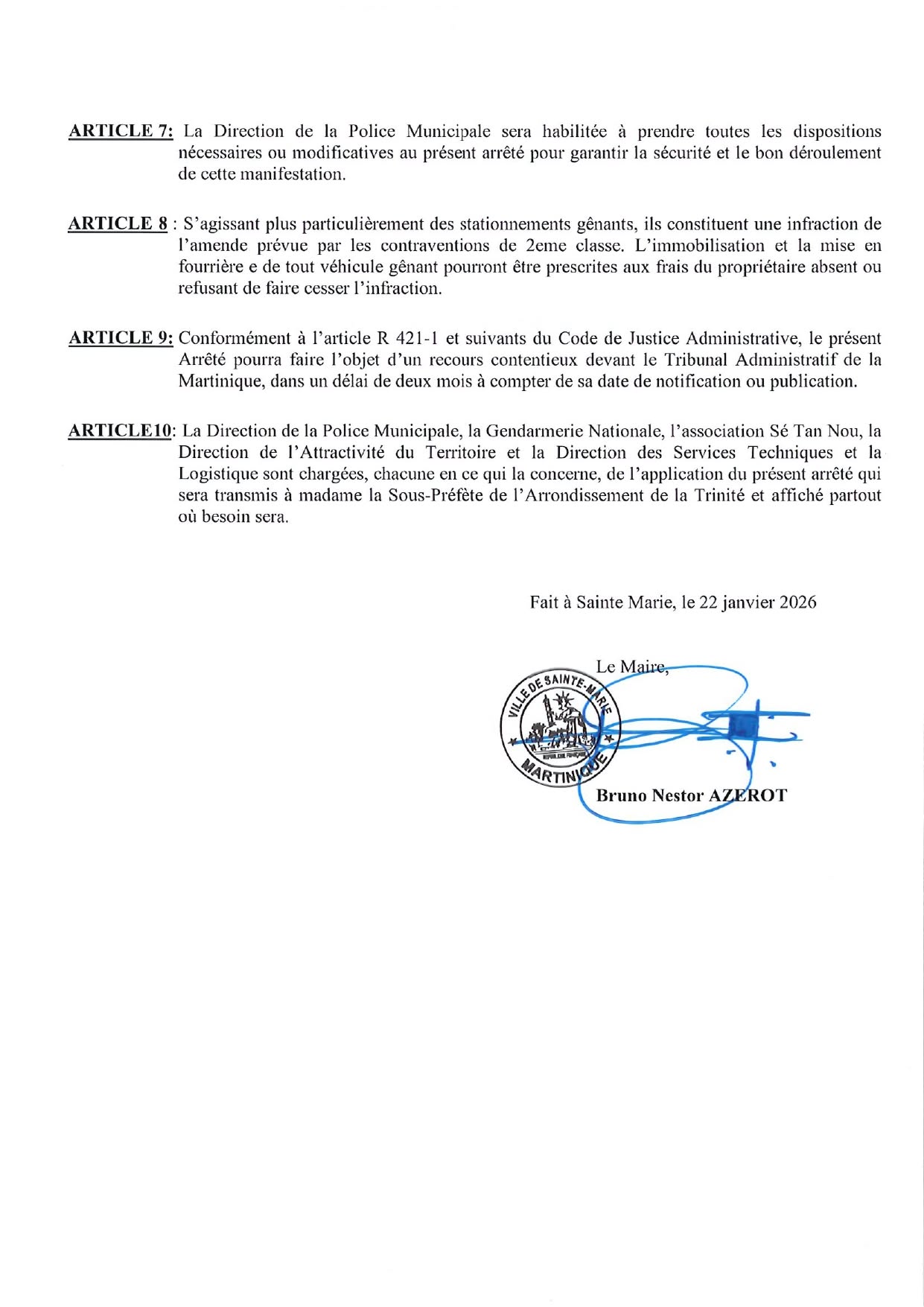 Illustration 1 de l’actualité « INFORMATION CIRCULATION – DEBOULE DU 14 FEVRIER 2026 »