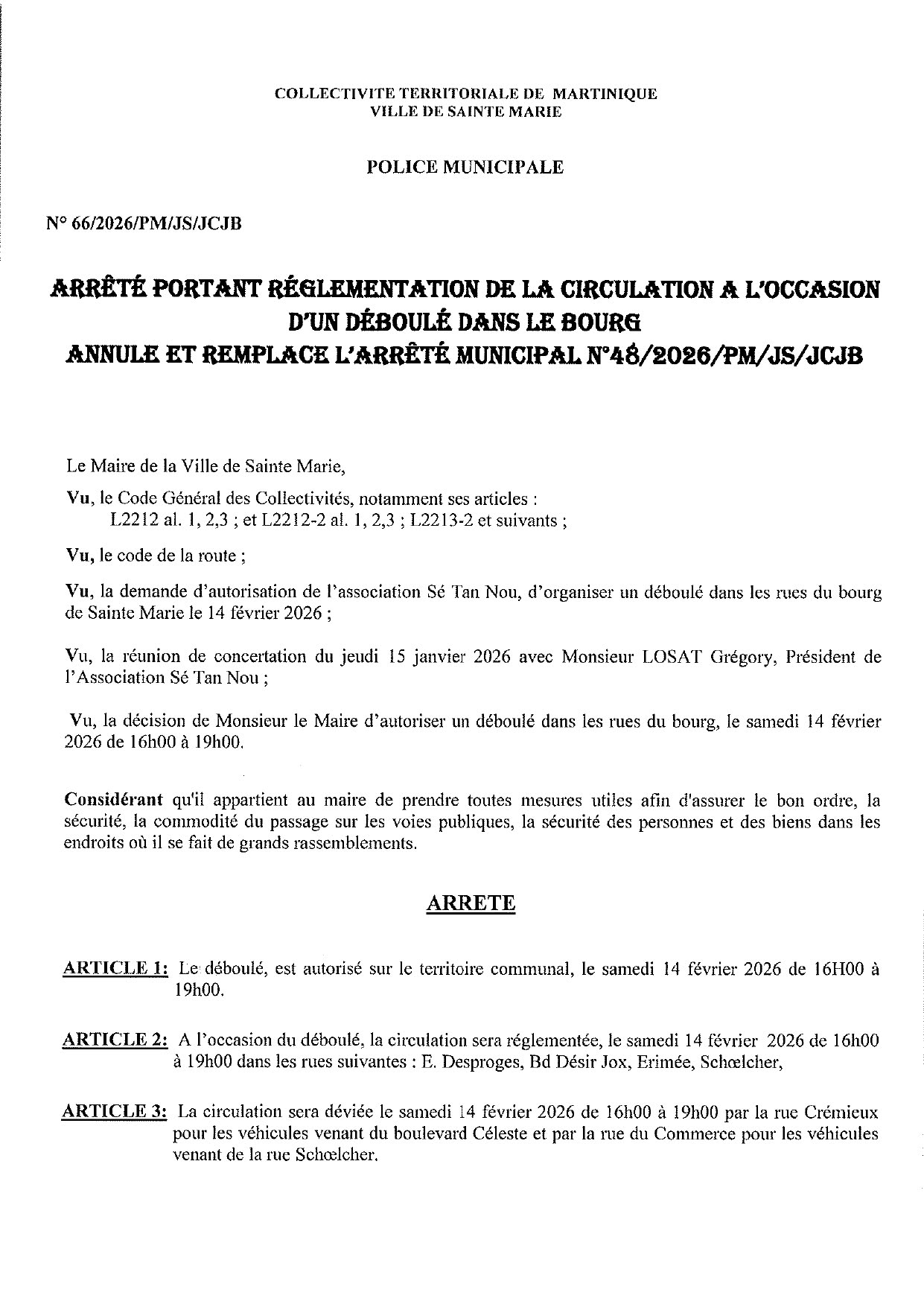 Illustration 1 de lâactualitĂ© « INFORMATION CIRCULATION â DEBOULE DANS LE BOURG »