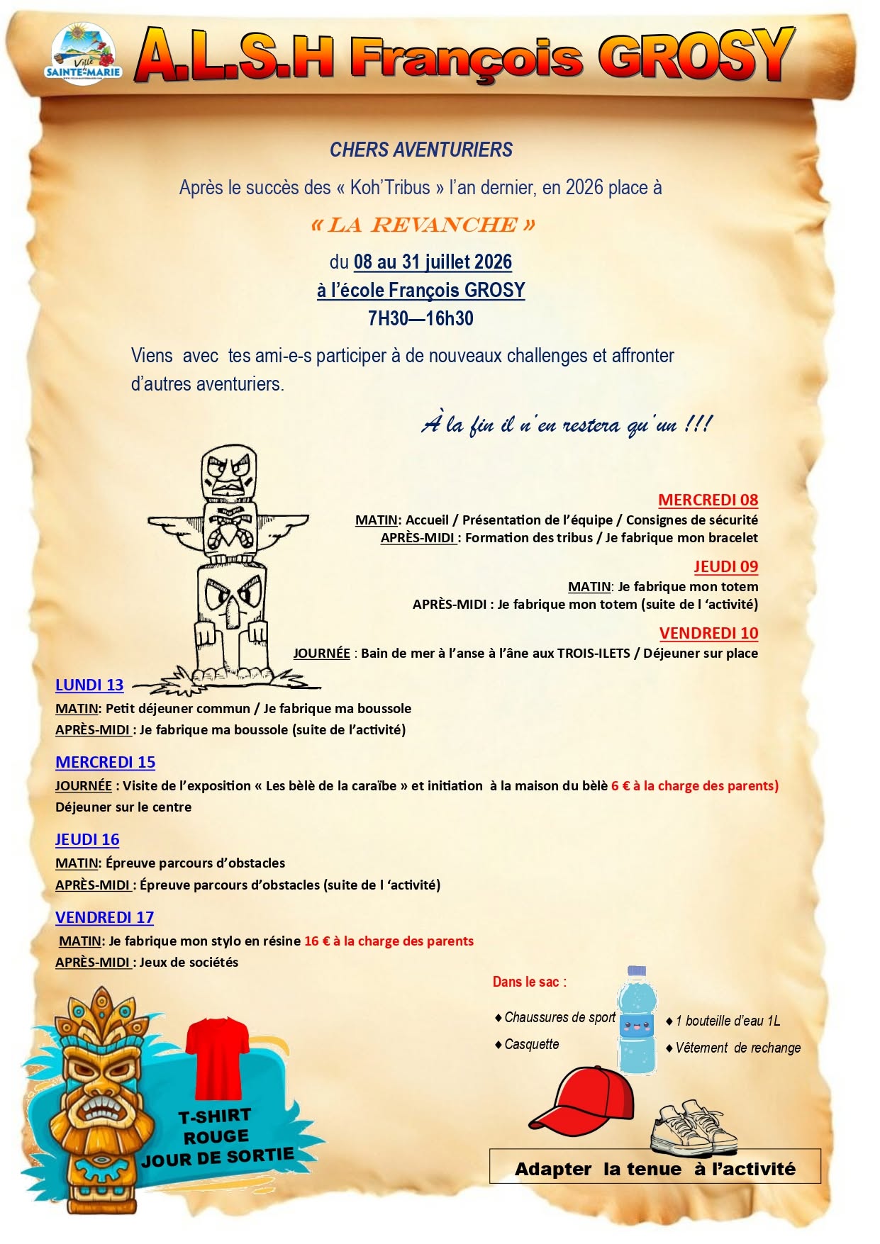 Illustration 1 de l’actualité « INSCRIPTIONS ALSH – VACANCES DE JUILLET 2026 »