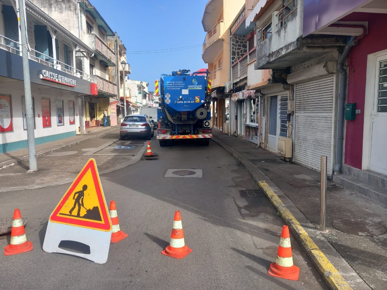 Illustration 1 de l’actualité « TRAVAUX DE CURAGE DU RESEAU D'EAUX PLUVIALES A LA RUE SCHOELCHER »