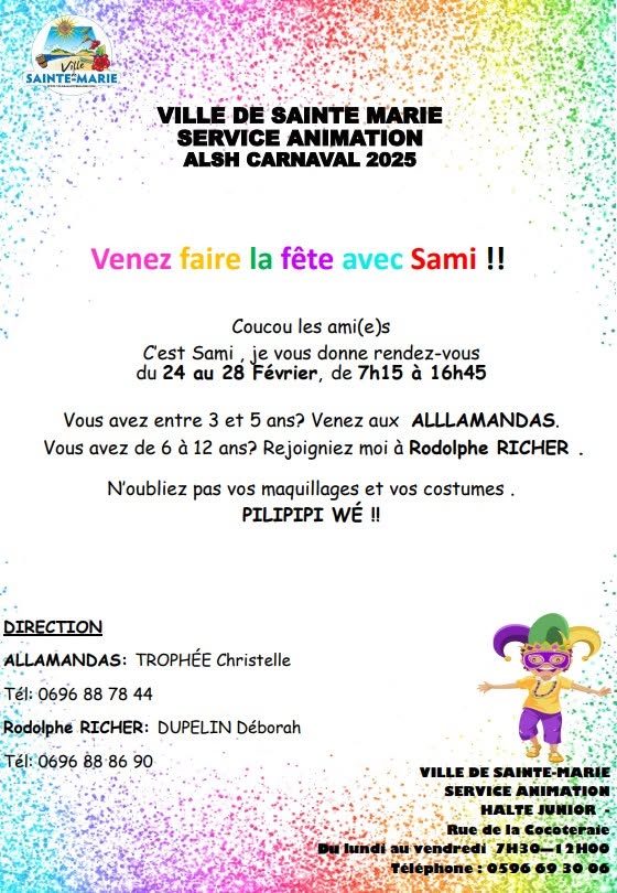 Illustration 1 de l’actualité « SAMI FAIT SON CARNAVAL ! »