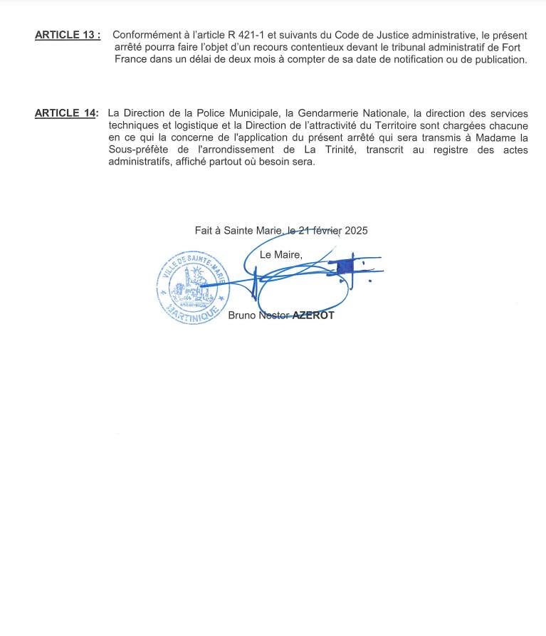 Illustration 1 de l’actualité « ARRETE PORTANT REGLEMENTATION DE LA CIRCULATION ET DU STATIONNEMENT A L'OCCASION DU CARNAVAL POPULAIRE AU BOU… »
